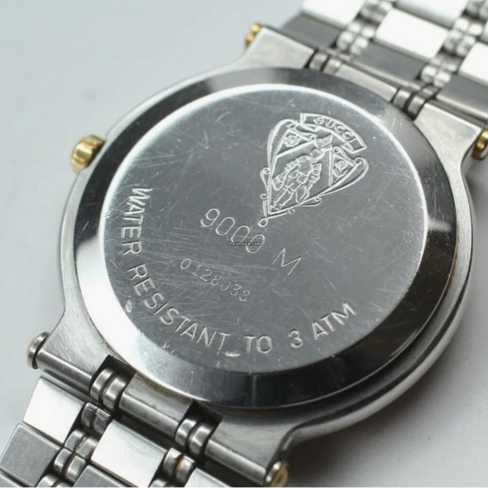 Vintage Gucci Two-Tone Watch New Battery - Picture 11 of 12